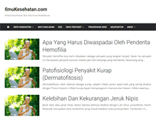 Tablet Screenshot of ilmukesehatan.com